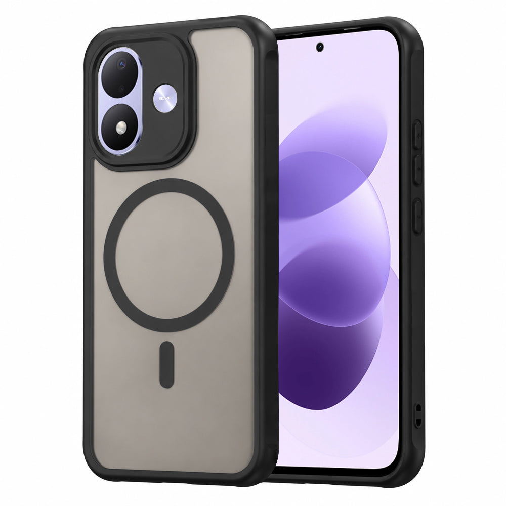 Θήκη MagSafe για Xiaomi Redmi Note 17 4G / Note 17 5G, Techsuit, HaloFrost II, Μαύρη