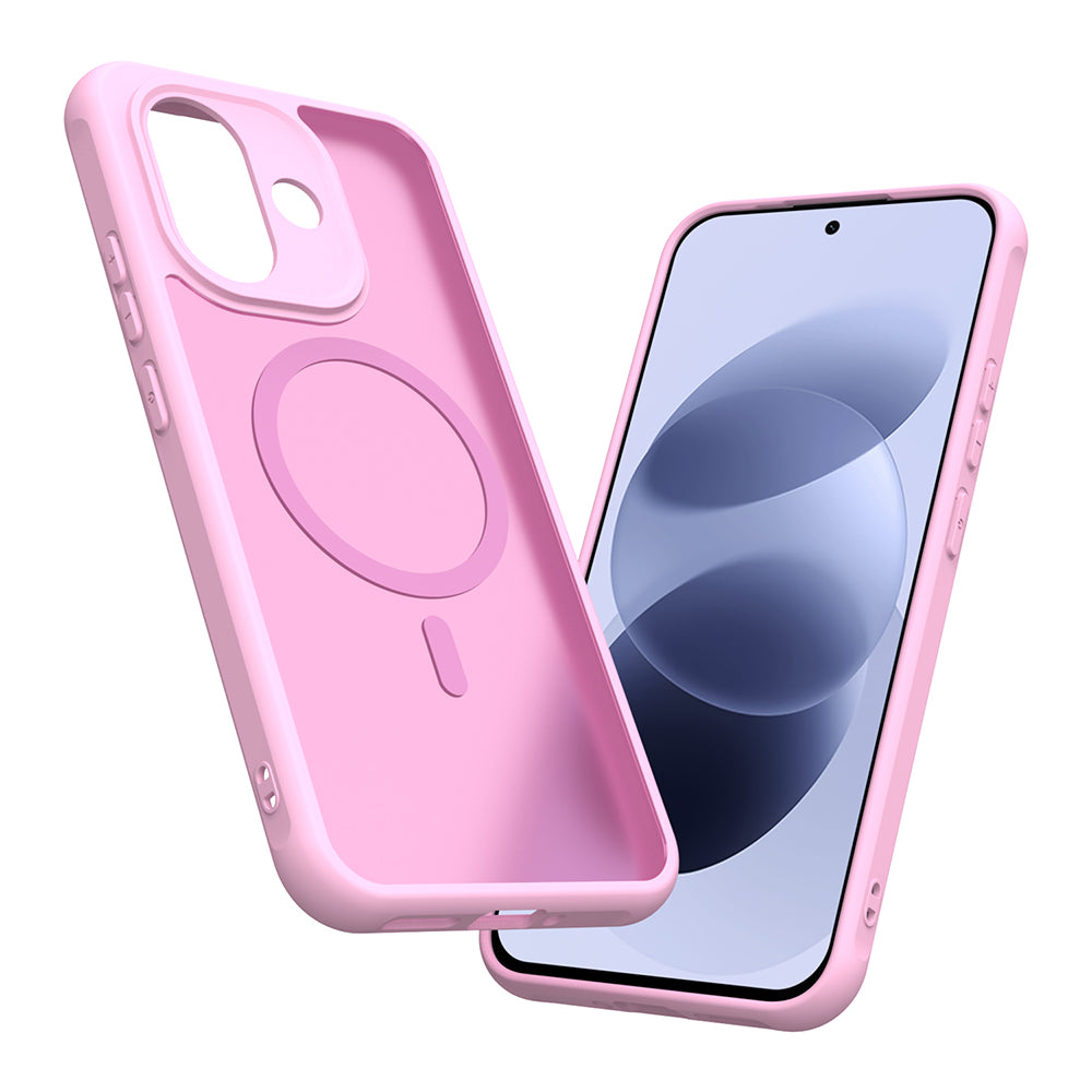 Θήκη MagSafe για Xiaomi Redmi Note 17 4G / Note 17 5G, Techsuit, HaloFrost II, Ροζ