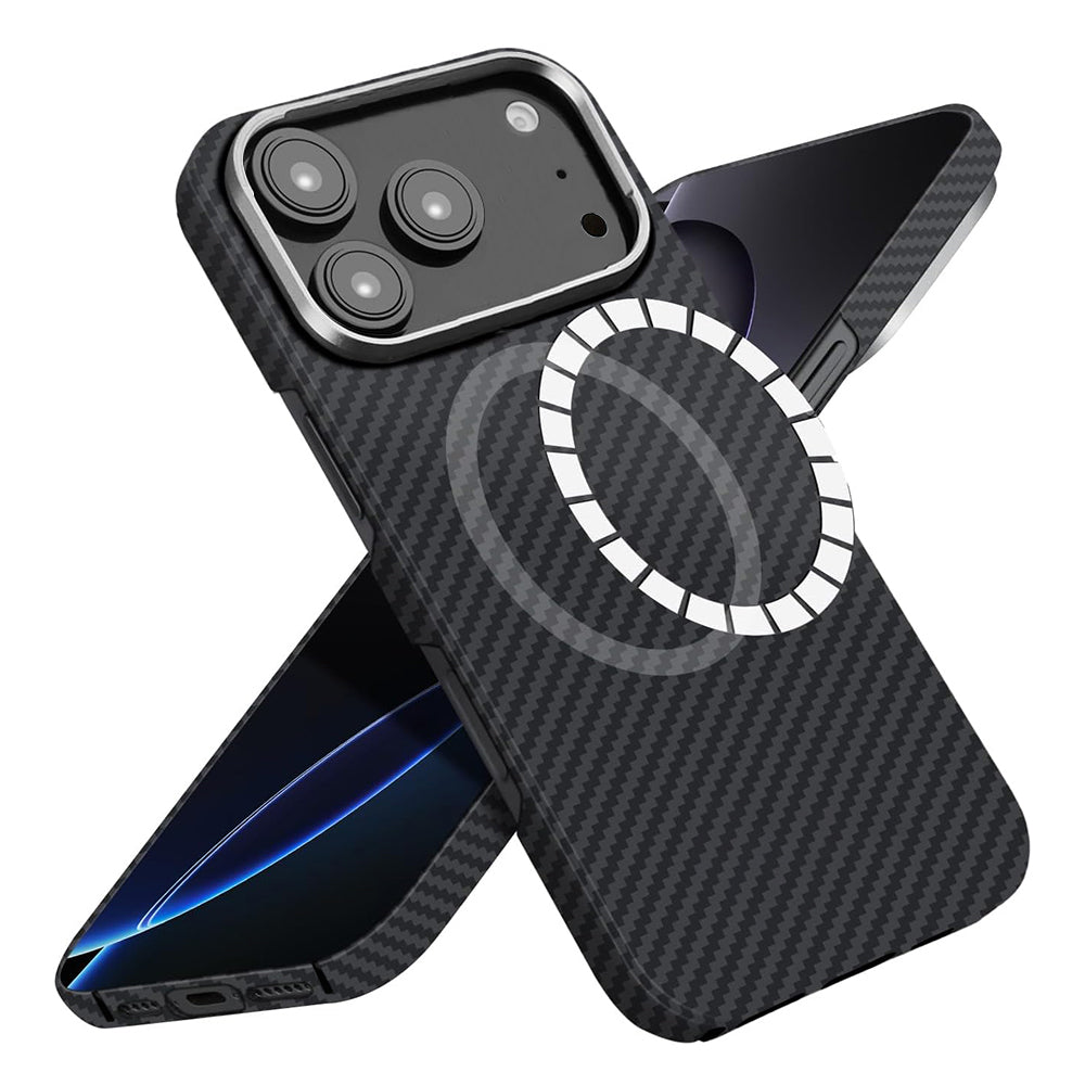 Θήκη MagSafe για Apple iPhone 17 Pro, Techsuit Aramid Fiber, Μαύρη