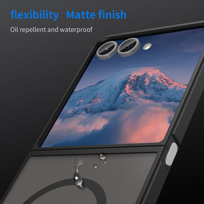 Θήκη MagSafe για Samsung Galaxy Z Flip7 F766, Techsuit, HaloFrost II, Μαύρο