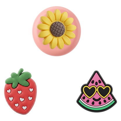Θήκη OEM Fruit για Apple AirTag, Σετ 3 τεμαχίων, Πολύχρωμο