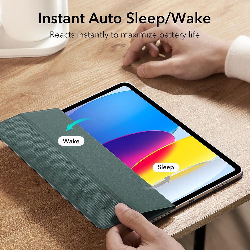 Θήκη για Apple iPad (2025) / (2022), ESR, Rebound, Πράσινο Σατέν