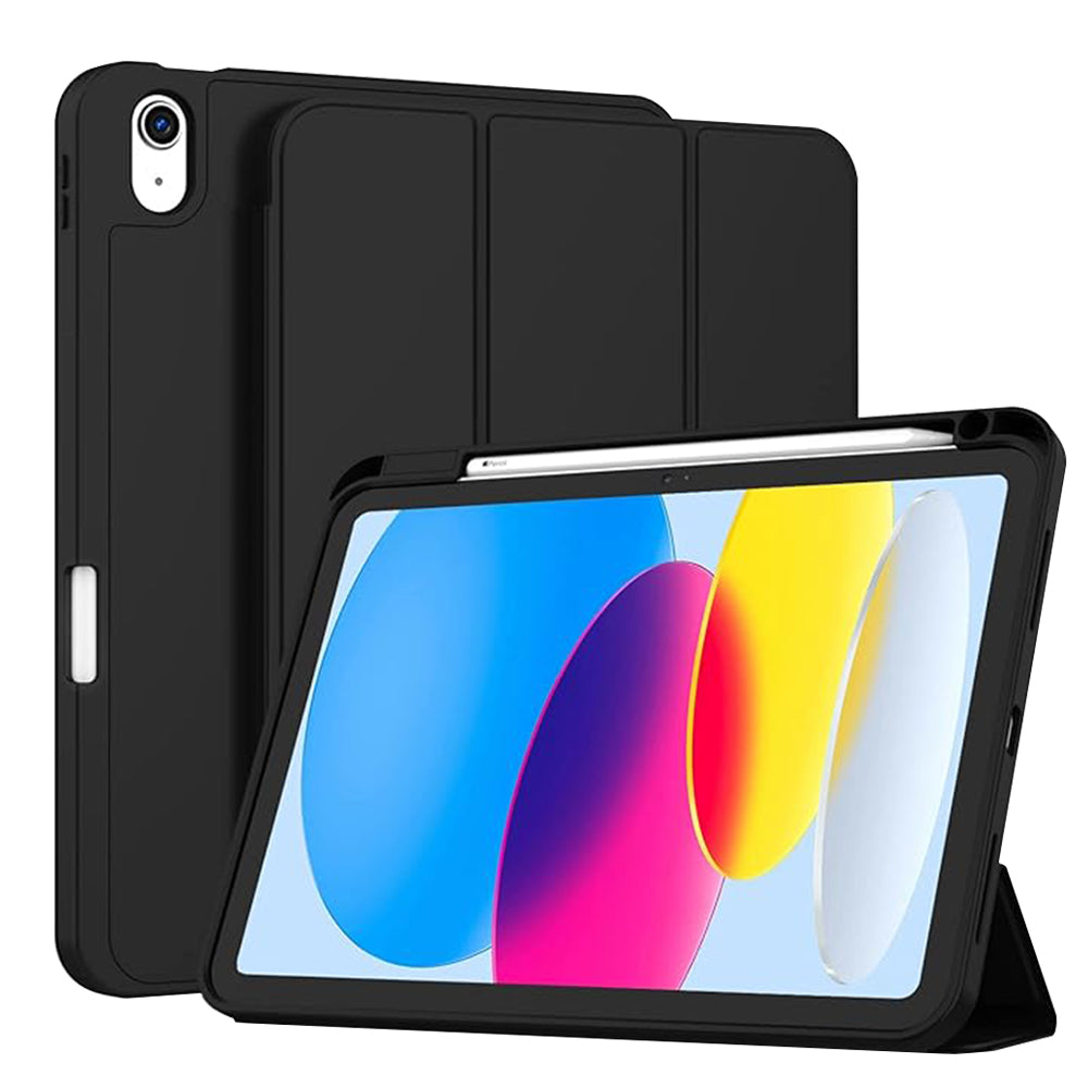 Θήκη για Apple iPad (2025) / (2022), Techsuit, Flex Trifold, Μαύρη