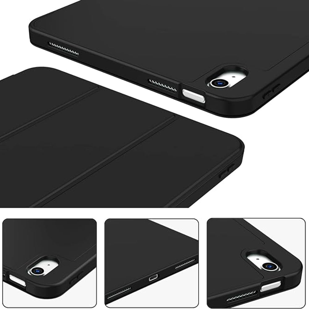 Θήκη για Apple iPad (2025) / (2022), Techsuit, Flex Trifold, Μαύρη