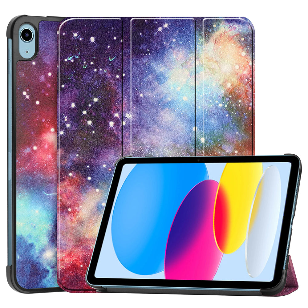Θήκη για Apple iPad (2025) / (2022), Techsuit, FoldPro Galaxy, Πολύχρωμο