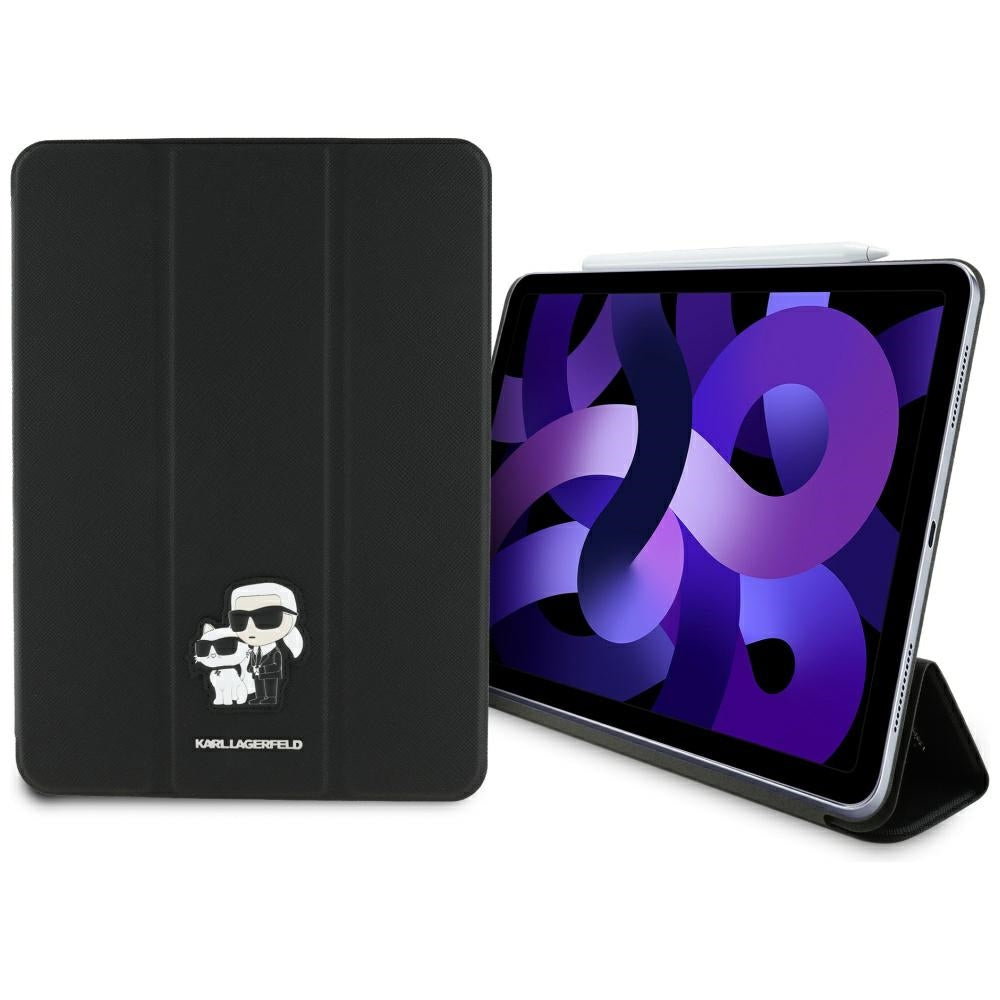 Case for Apple iPad Air 11 (2025) / Air 11 (2024), Karl Lagerfeld, Saffiano Karl & Choupette, Black