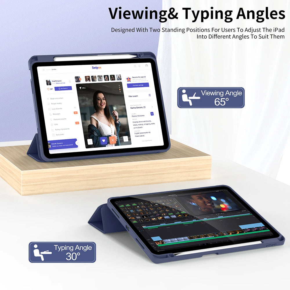 Θήκη για Apple iPad Air 11 (2026) / iPad Air 11 (2025) / Air 11 (2024), Techsuit, Flex Trifold, Πράσινο Matcha