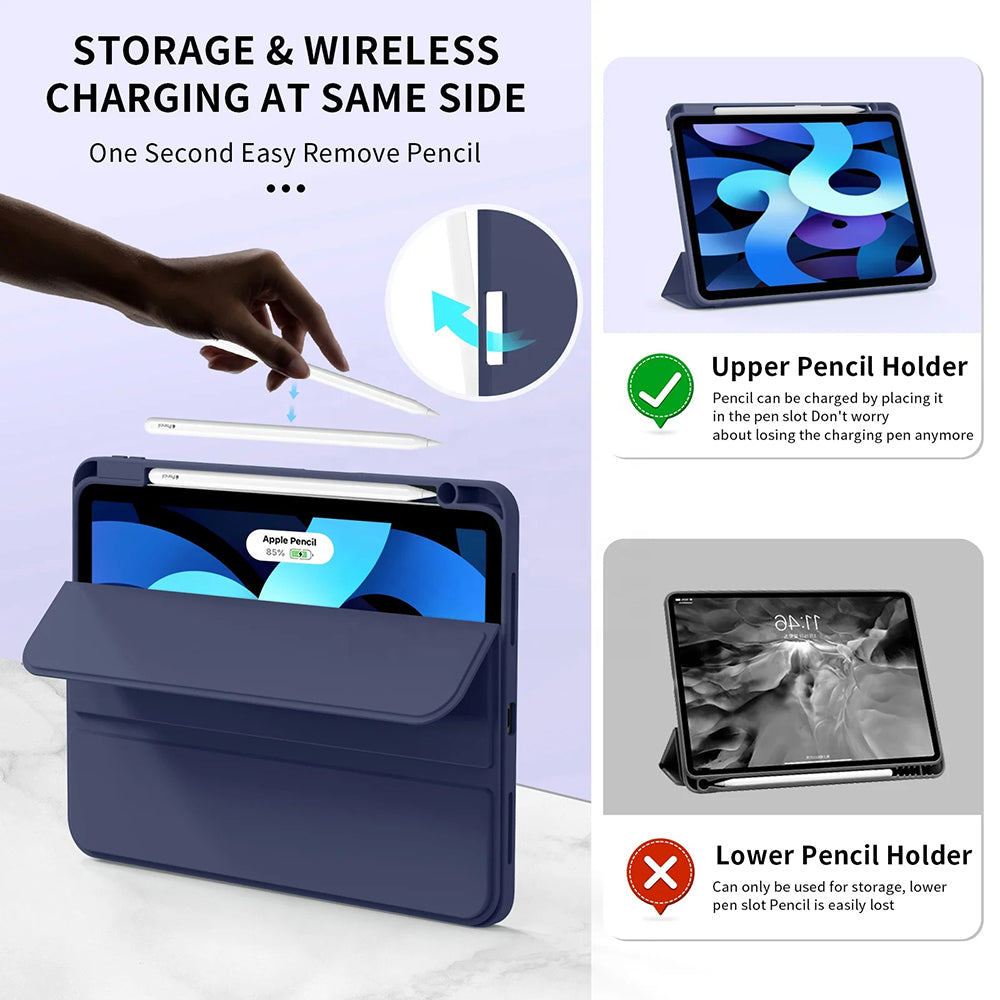 Θήκη για Apple iPad Air 11 (2026) / iPad Air 11 (2025) / Air 11 (2024), Techsuit, Flex Trifold, Πράσινο Matcha