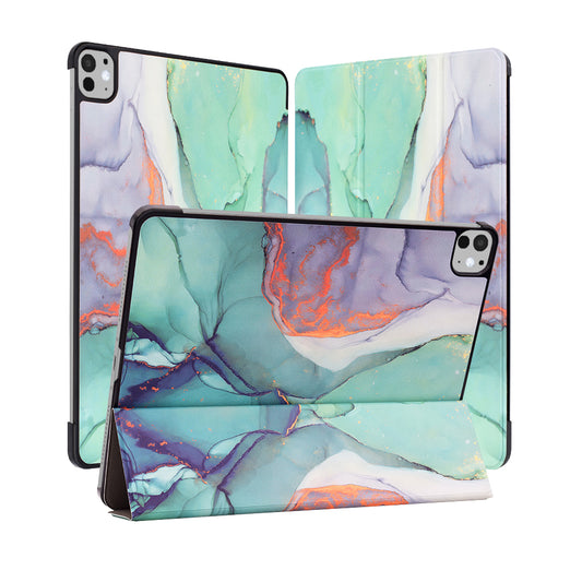 Θήκη για Apple iPad Pro 11 (2024), Techsuit, FoldPro Green Time, Πολύχρωμο