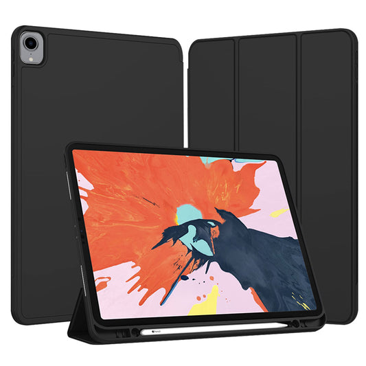 Θήκη για Apple iPad Pro 12.9 (2022) / Pro 12.9 (2021) / Pro 12.9 (2020) / Pro 12.9 (2018), Techsuit, Flex Trifold, Μαύρη