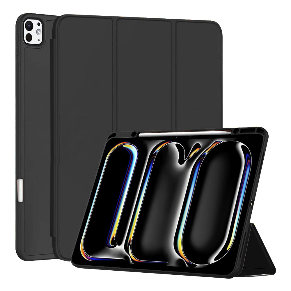 Θήκη για Apple iPad Pro 13 (2024), Techsuit, Flex Trifold, Μαύρη