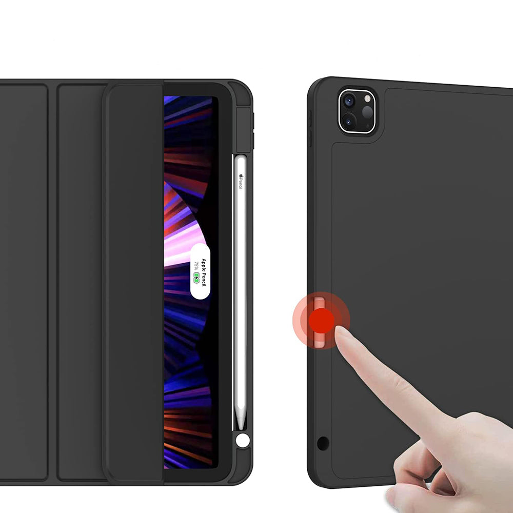 Θήκη για Apple iPad Pro 13 (2024), Techsuit, Flex Trifold, Μαύρη