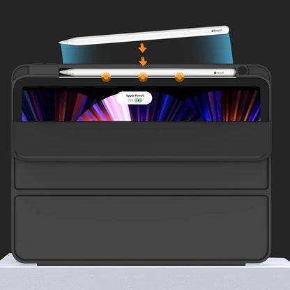 Θήκη για Apple iPad Pro 13 (2024), Techsuit, Flex Trifold, Μαύρη