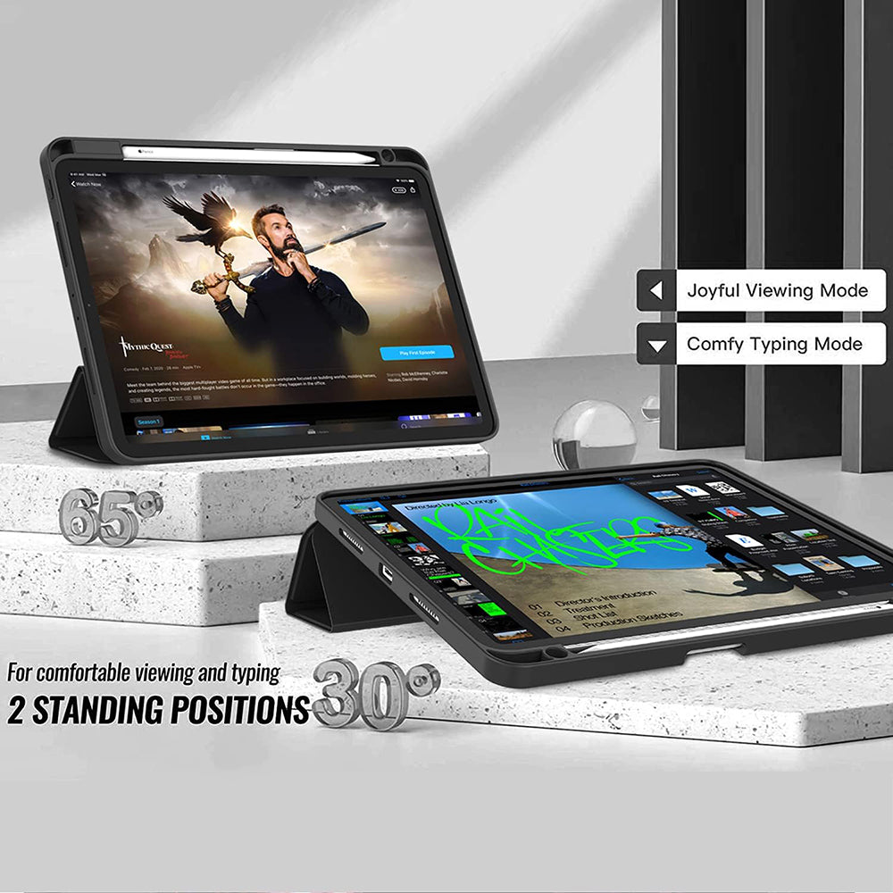 Θήκη για Apple iPad Pro 13 (2024), Techsuit, Flex Trifold, Μαύρη