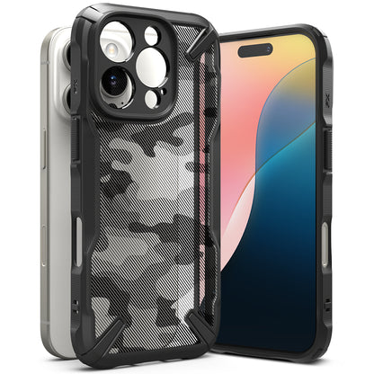 Θήκη για Apple iPhone 16 Pro, Ringke, Fusion X Camo, Μαύρο 