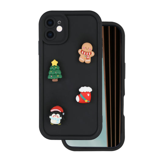 Θήκη για Apple iPhone 15 Pro, OEM, Ultra Trendy 3D Christmas, Μαύρη