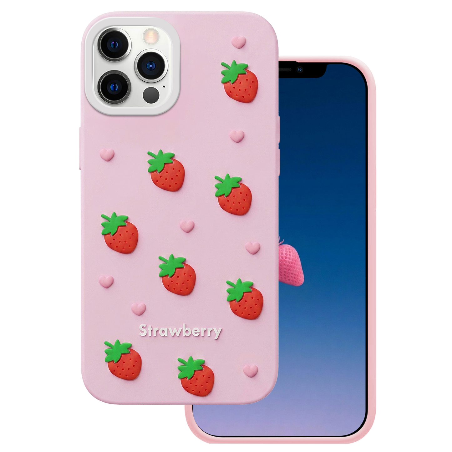 Θήκη για Apple iPhone 17 Pro, OEM, Φράουλα, Ροζ