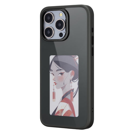 Θήκη για Apple iPhone 14 Pro, OEM, Προσαρμοσμένη οθόνη E-Ink, Μαύρο