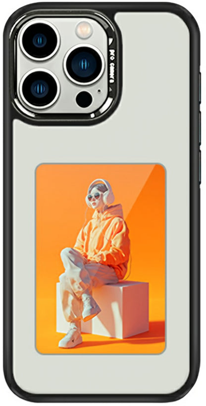 Θήκη για Apple iPhone 16 Pro, OEM, Προσαρμοσμένη Οθόνη E-Ink (4 ίντσες), Λευκή