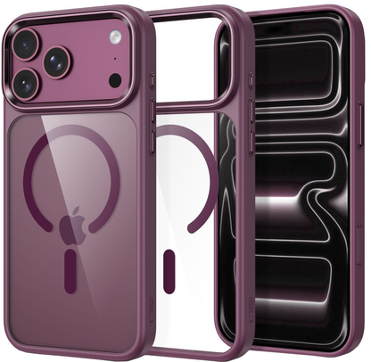Θήκη για Apple iPhone 18 Pro Max / 17 Pro Max, Tech-Protect, Magmat CC, Διάφανο Βυσσινί