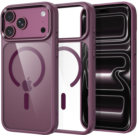 Θήκη για Apple iPhone 18 Pro Max / 17 Pro Max, Tech-Protect, Magmat CC, Διάφανο Βυσσινί