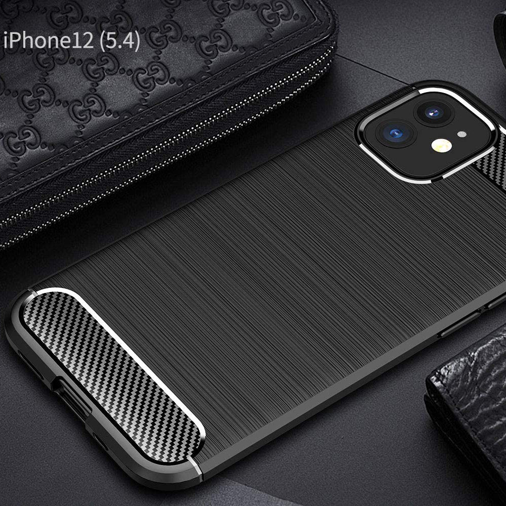Θήκη για Apple iPhone 12 mini, Techsuit, Carbon, Μαύρο