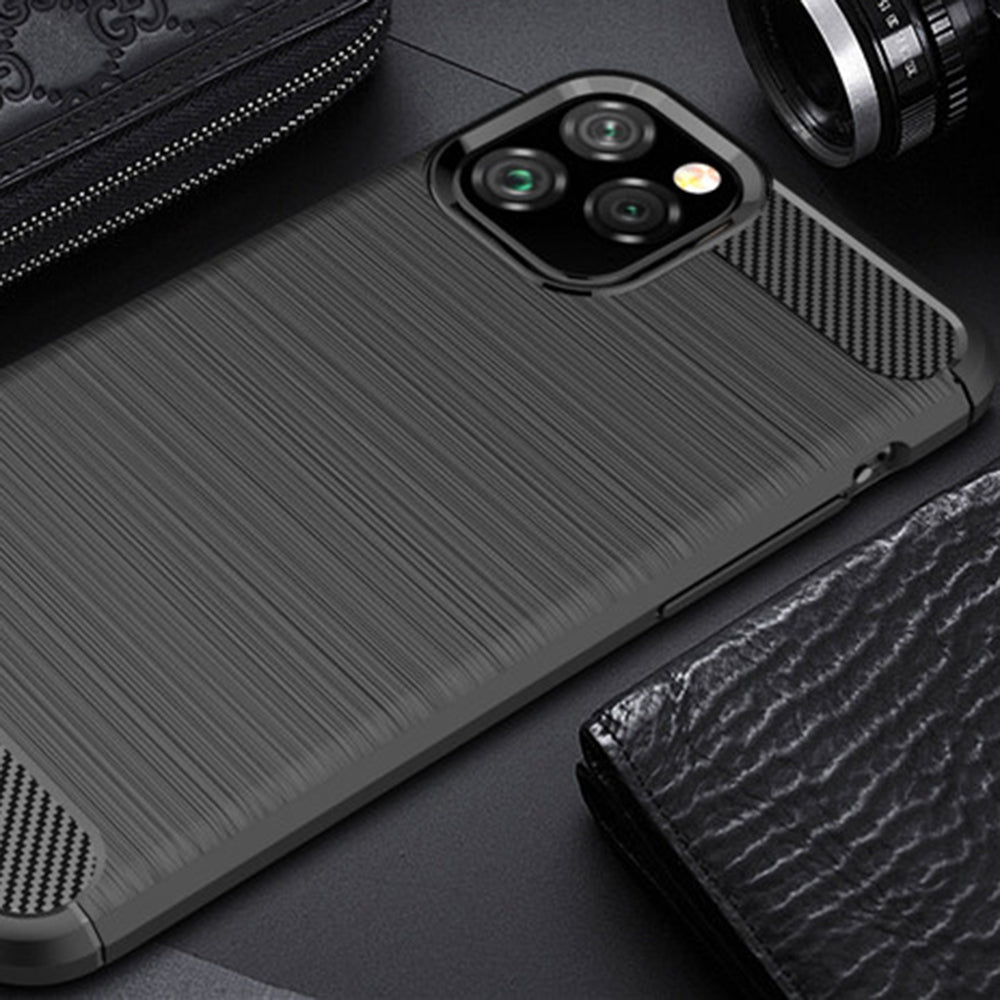 Θήκη για Apple iPhone 12 Pro Max, Techsuit, Άνθρακας, Μαύρο