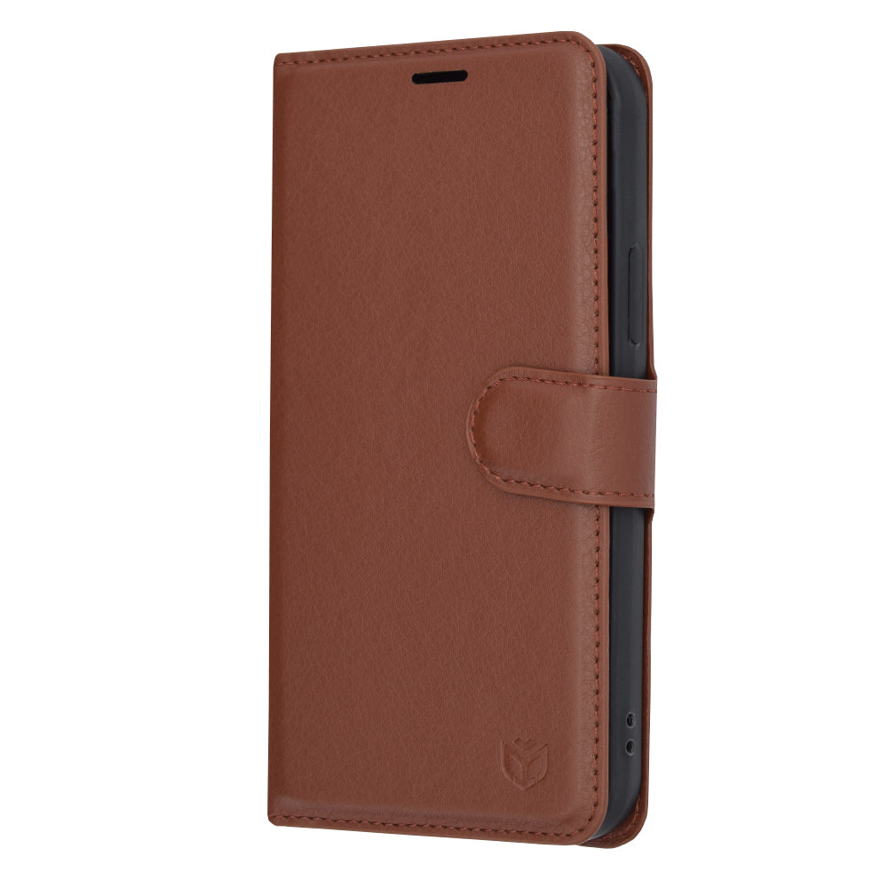 Θήκη για Apple iPhone 12 Pro, Techsuit, Leather Folio, Καφέ