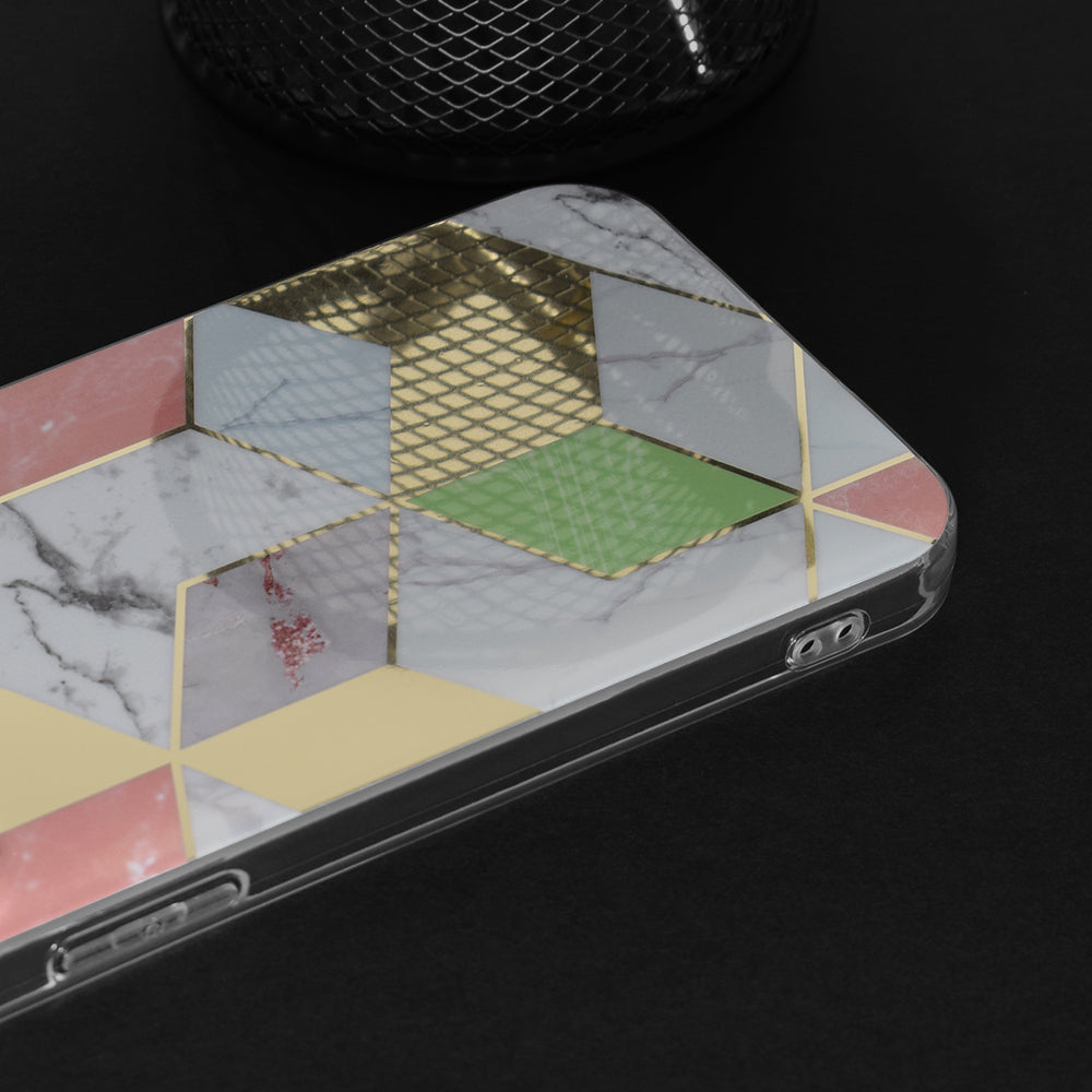 Θήκη για Apple iPhone 13 Pro Max, Techsuit, Marble, Μωβ