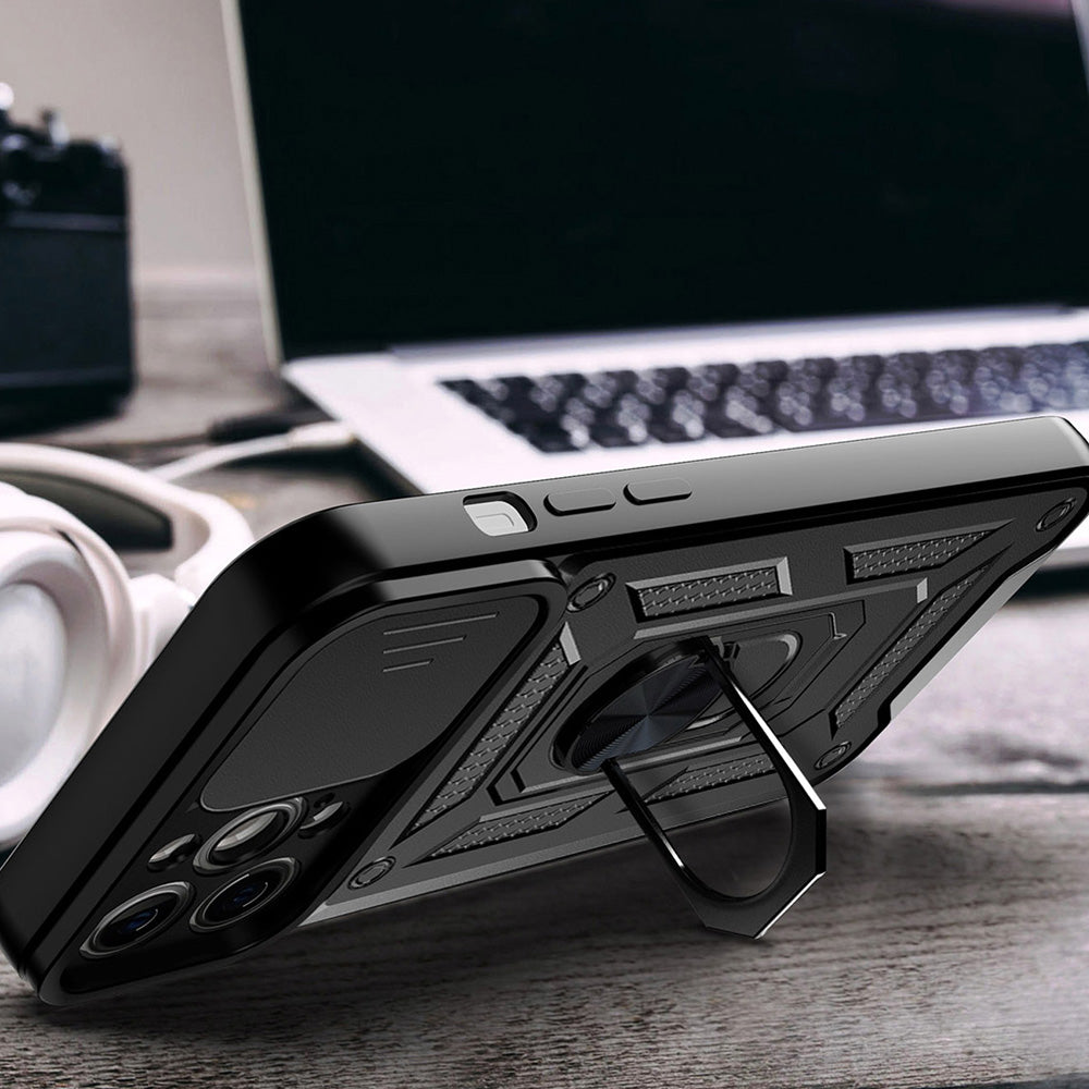 Θήκη για Apple iPhone 13, Techsuit, CamShield, Μαύρη