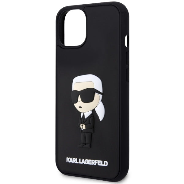 Θήκη για Apple iPhone 14 Plus, Karl Lagerfeld, 3D Rubber Ikonik Karl, Μαύρη