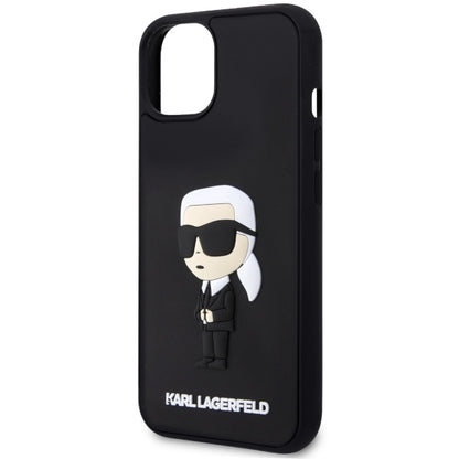 Θήκη για Apple iPhone 14 Plus, Karl Lagerfeld, 3D Rubber Ikonik Karl, Μαύρη