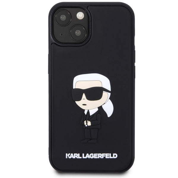 Θήκη για Apple iPhone 14 Plus, Karl Lagerfeld, 3D Rubber Ikonik Karl, Μαύρη