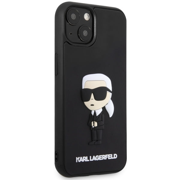Θήκη για Apple iPhone 14 Plus, Karl Lagerfeld, 3D Rubber Ikonik Karl, Μαύρη