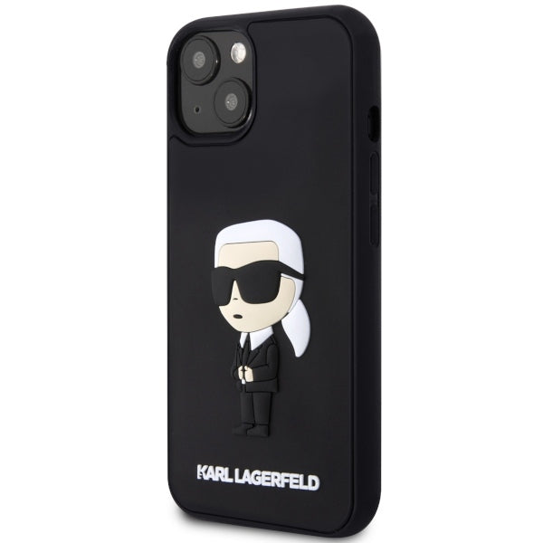 Θήκη για Apple iPhone 14 Plus, Karl Lagerfeld, 3D Rubber Ikonik Karl, Μαύρη