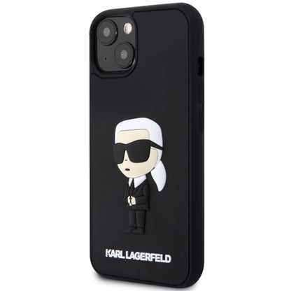 Θήκη για Apple iPhone 14 Plus, Karl Lagerfeld, 3D Rubber Ikonik Karl, Μαύρη