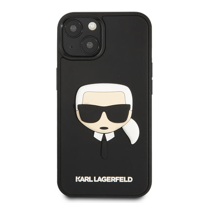 Θήκη για Apple iPhone 14 Plus, Karl Lagerfeld, 3D Rubber Karl's Head, Μαύρη