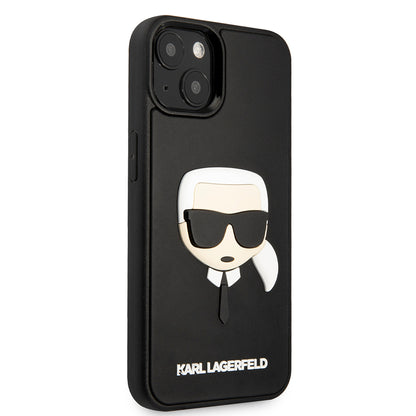 Θήκη για Apple iPhone 14 Plus, Karl Lagerfeld, 3D Rubber Karl's Head, Μαύρη