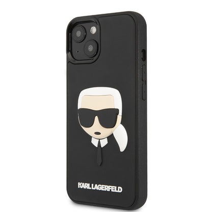 Θήκη για Apple iPhone 14 Plus, Karl Lagerfeld, 3D Rubber Karl's Head, Μαύρη