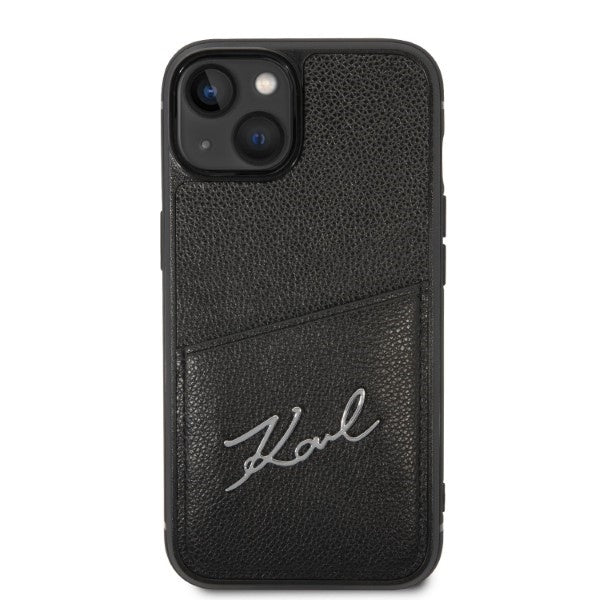 Θήκη για Apple iPhone 14 Plus, Karl Lagerfeld, Cardslots Signature Logo, Μαύρη