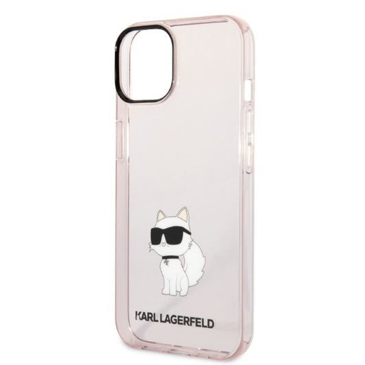 Θήκη για Apple iPhone 14 Plus, Karl Lagerfeld, Ikonik Choupette, Ροζ