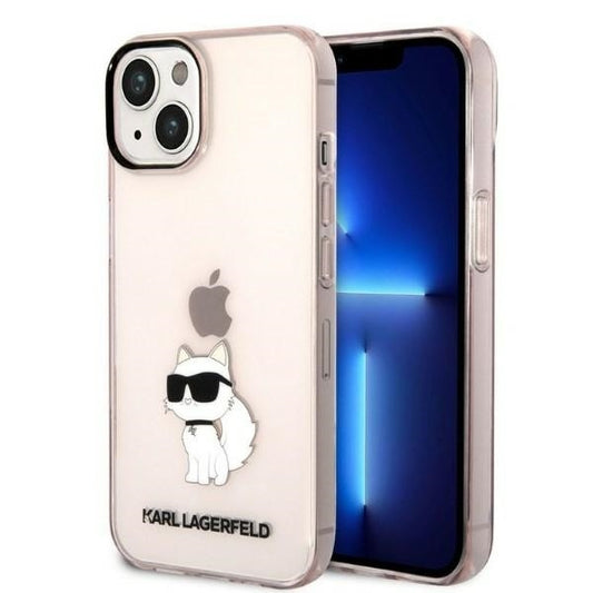 Θήκη για Apple iPhone 14 Plus, Karl Lagerfeld, Ikonik Choupette, Ροζ