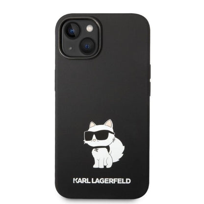 Θήκη για Apple iPhone 14 Plus, Karl Lagerfeld, Silicone Choupette, Μαύρη