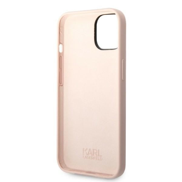 Θήκη για Apple iPhone 14 Plus, Karl Lagerfeld, Silicone Choupette, Ροζ