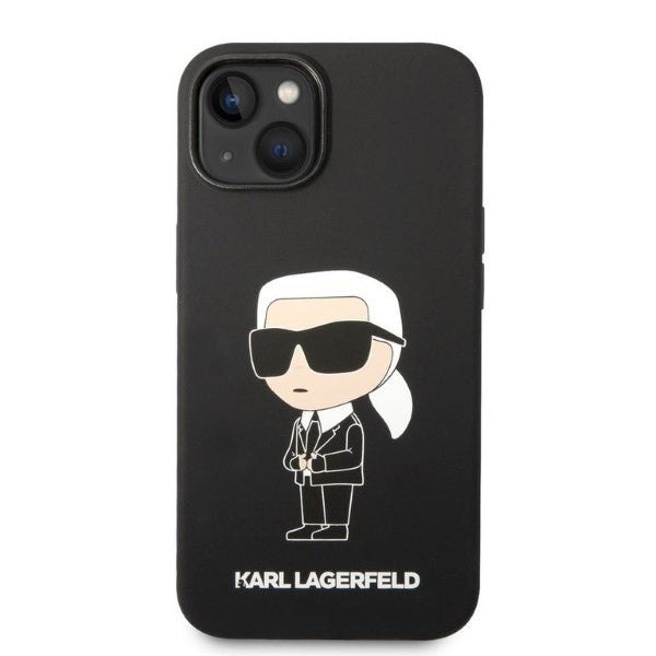 Θήκη για Apple iPhone 14 Plus, Karl Lagerfeld, Silicone Ikonik Karl, Μαύρη