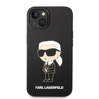 Θήκη για Apple iPhone 14 Plus, Karl Lagerfeld, Silicone Ikonik Karl, Μαύρη