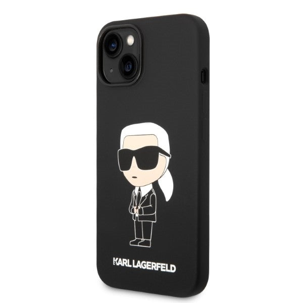 Θήκη για Apple iPhone 14 Plus, Karl Lagerfeld, Silicone Ikonik Karl, Μαύρη