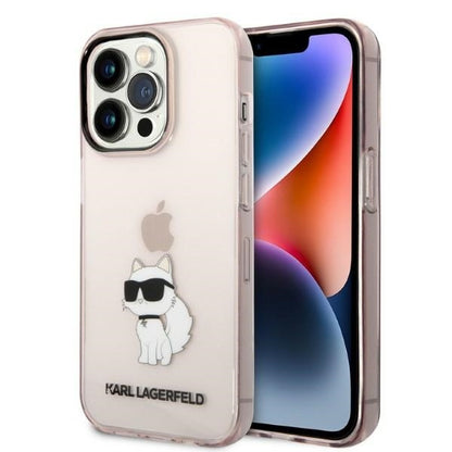 Θήκη για Apple iPhone 14 Pro, Karl Lagerfeld, Ikonik Choupette, Ροζ