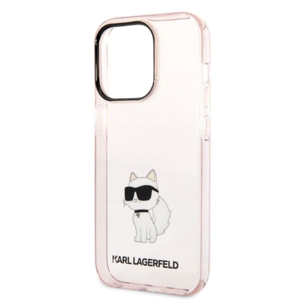 Θήκη για Apple iPhone 14 Pro, Karl Lagerfeld, Ikonik Choupette, Ροζ