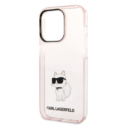Θήκη για Apple iPhone 14 Pro, Karl Lagerfeld, Ikonik Choupette, Ροζ